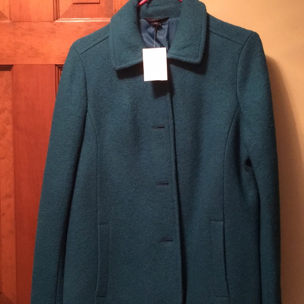 Boiled wool hip length jacket